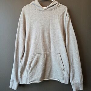 BYLT Mens Gray Core Hoodie Size M Pullover Casual Comfort Everyday No Drawstring